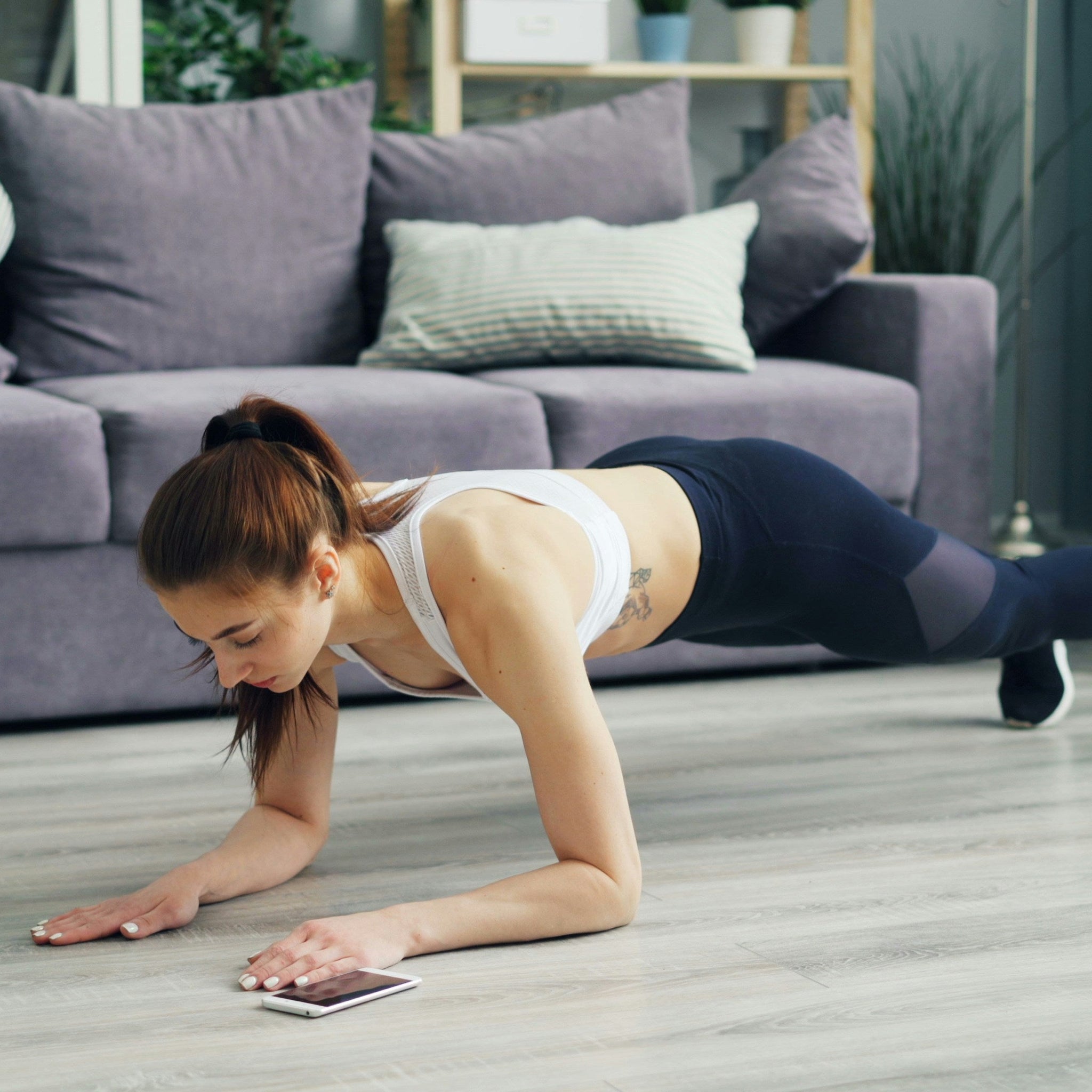 At-Home Fitness Guide: Easy Exercises, Basic Equipment, and Stretches for a     Full-Body Workout