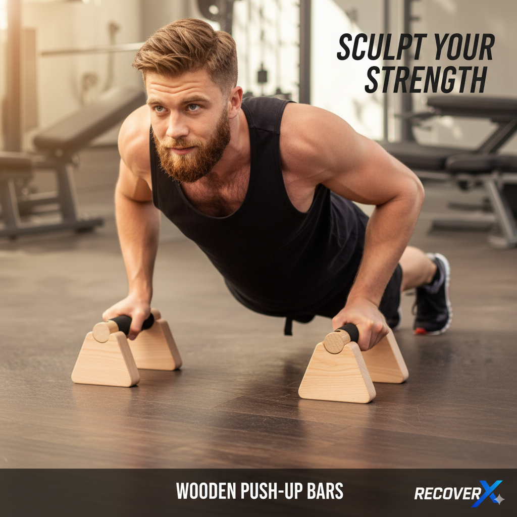 2Pcs Wooden Pull-Up Stand Handles