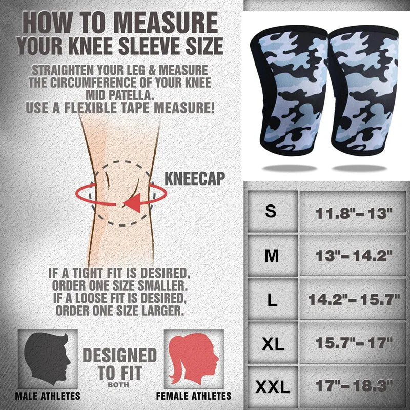 7mm Knee Sleeves (1 Pair) – Neoprene Knee Support