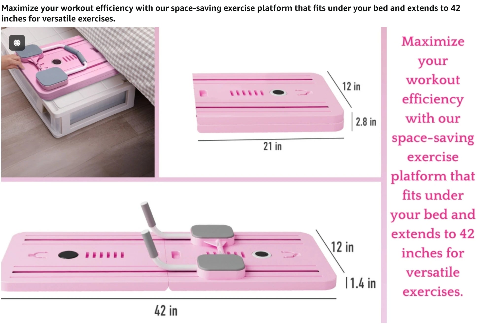 Push-Up Bar Plate – Foldable Fitness Board