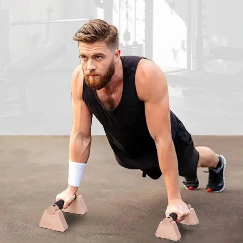 Wooden Calisthenics Parallettes – Non-Slip