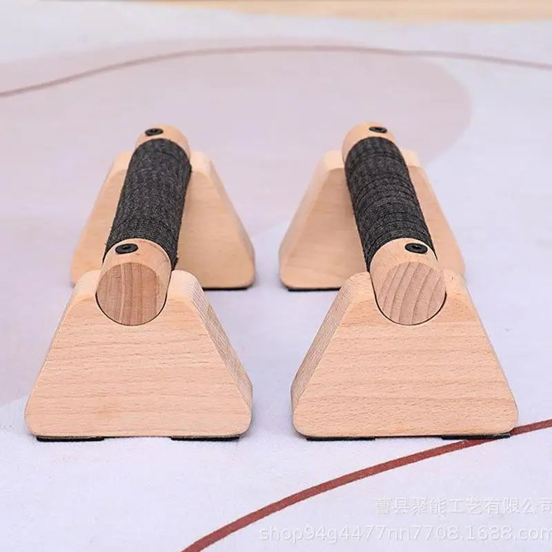 Wooden Calisthenics Parallettes – Non-Slip