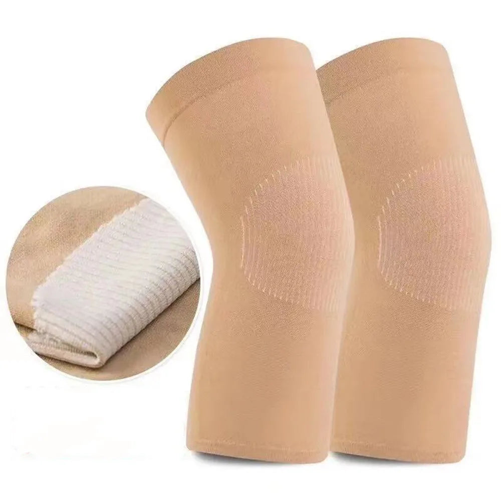 Breathable Elastic Sports Knee Sleeves (1 Pair)