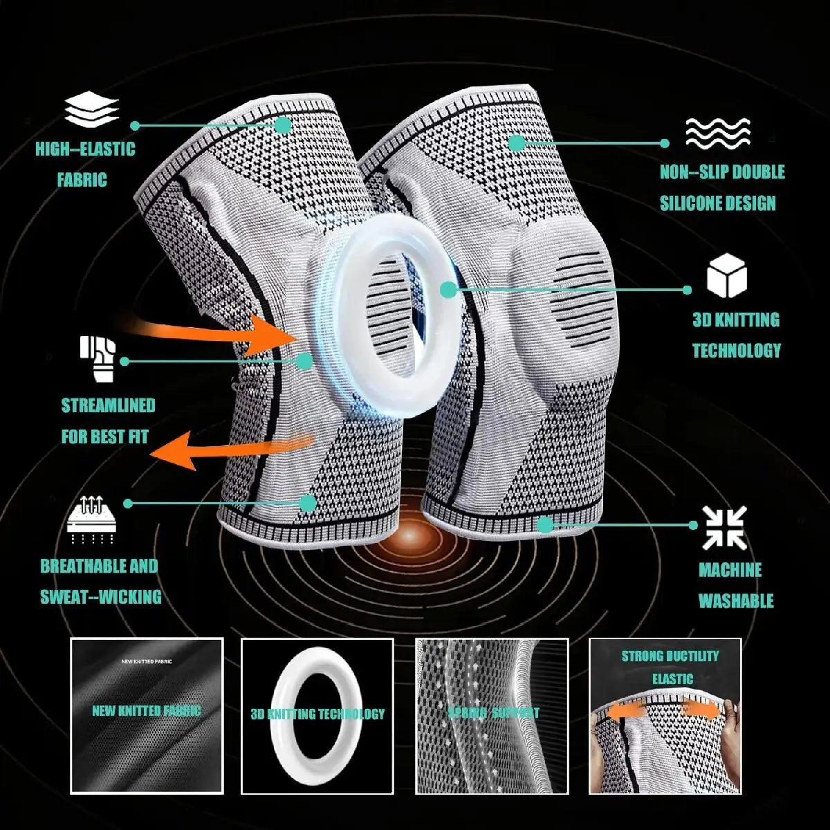 Double Compression Knee Sleeve – Joint Support