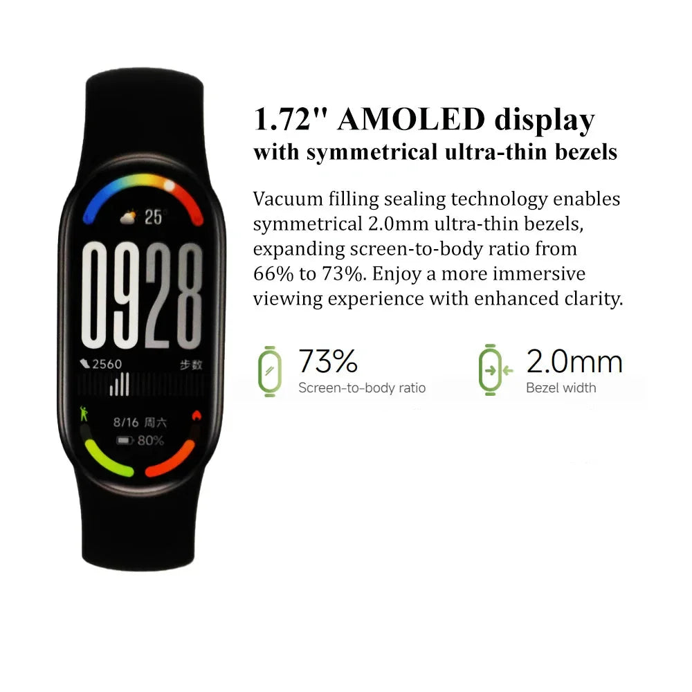 NNEOBA MOLED Fitness Tracker Black