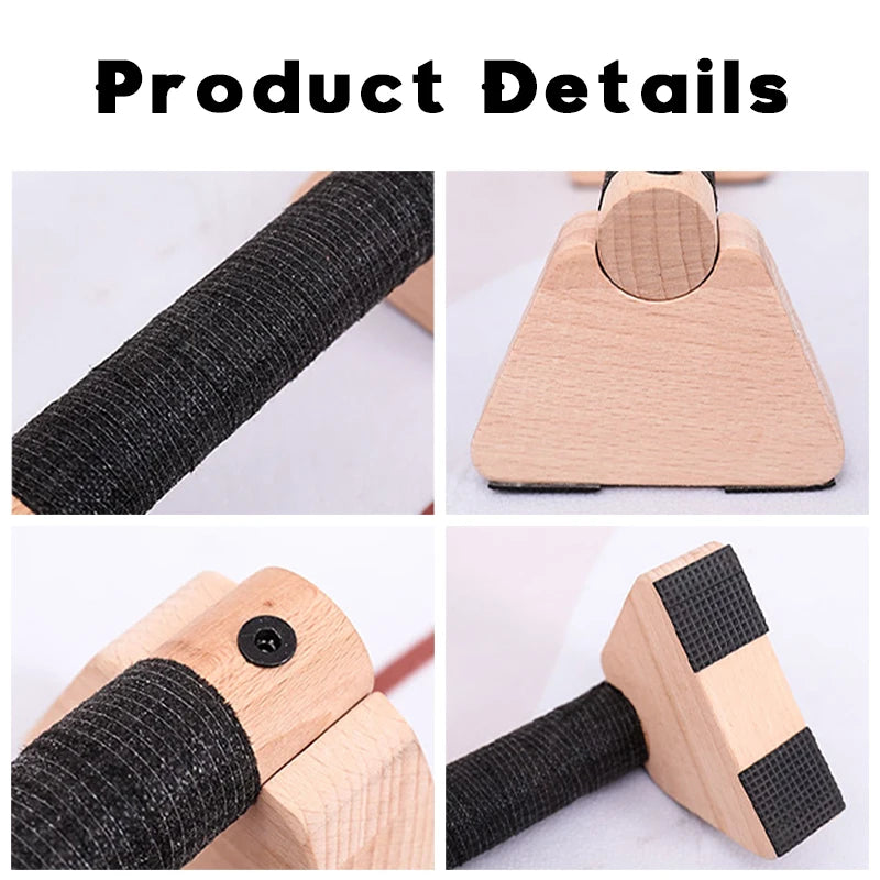 2Pcs Wooden Pull-Up Stand Handles
