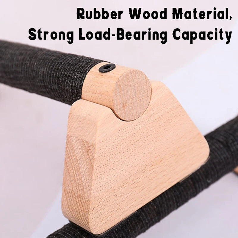 2Pcs Wooden Pull-Up Stand Handles