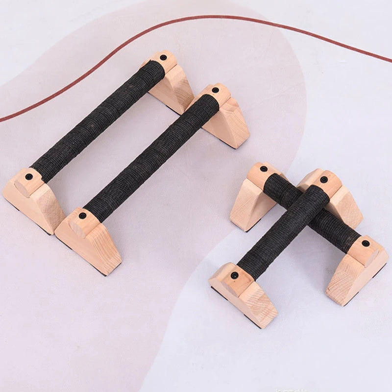 2Pcs Wooden Pull-Up Stand Handles
