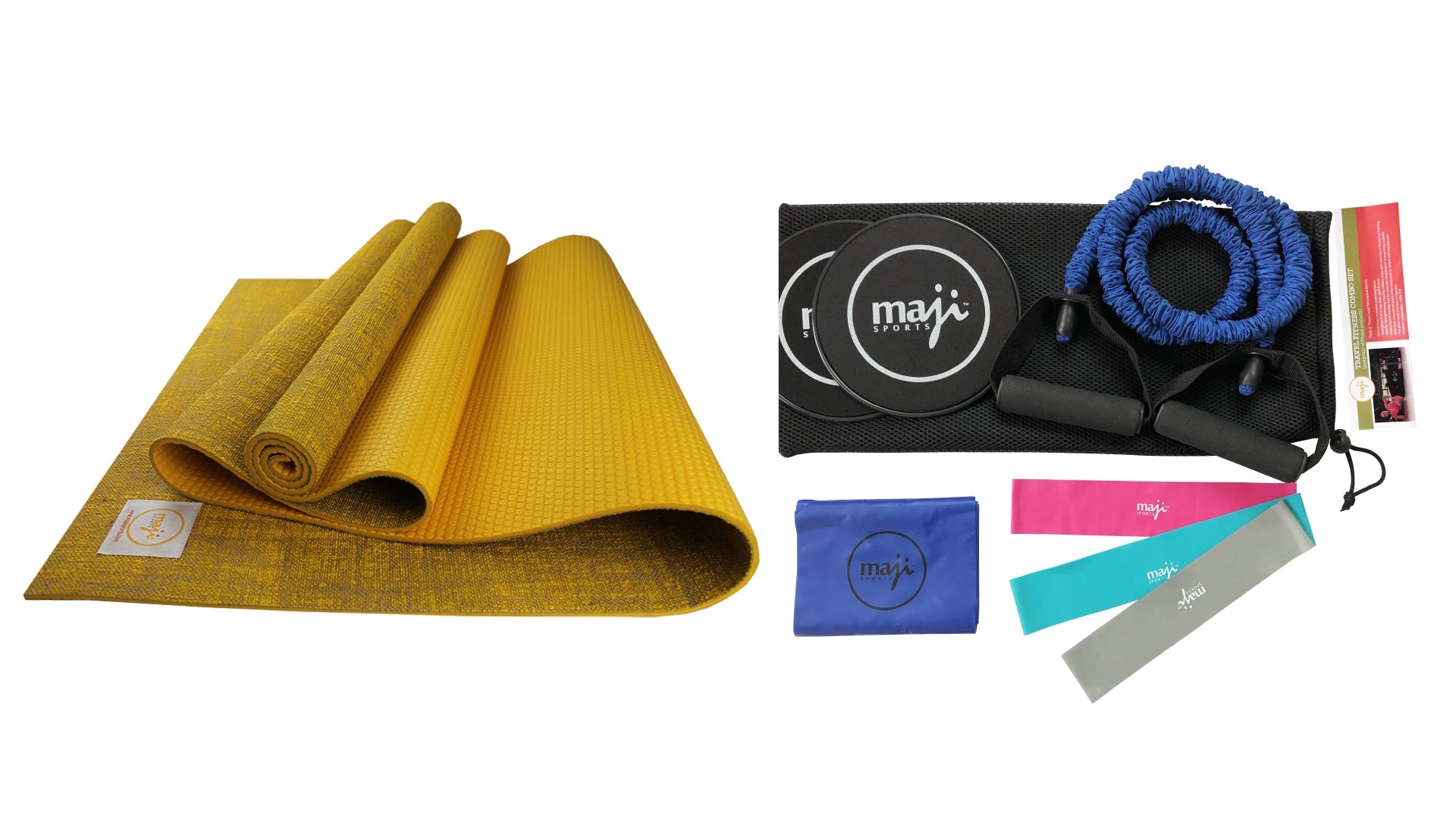 Jute Premium ECO Fitness, pilates, Yoga Mat + Fitness Bundle